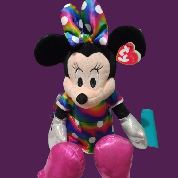 Ty Original Disney Large Sparkle Minnie Mouse - Picture 1 of 9